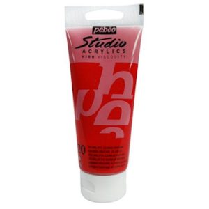 Pebeo Studio Acrylic 100ml Quinacridone Scarlet