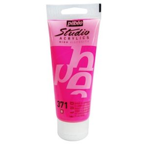 Pebeo Studio Acrylic 100ml  Fluorescent Pink