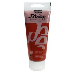 Pebeo Studio Acrylic 100ml Burnt Sienna