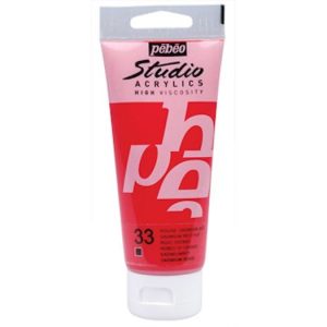 Pebeo Studio Acrylic 100ml Cadium Red Hue