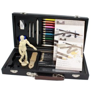 graded graphite drawing pencil manikin coloured pencils starter set