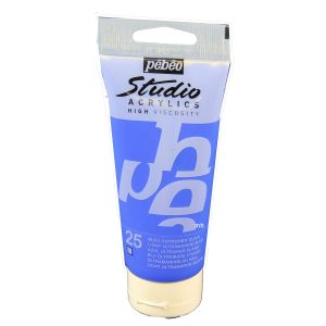 Pebeo Studio Acrylic 100ml Light Ultramarine Blue paint