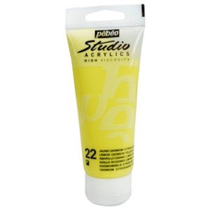 Pebeo Studio Acrylic 100ml Lemon Cadmium Yellow