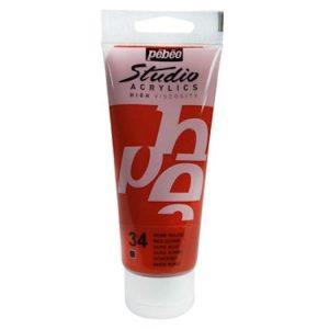 Pebeo Studio Acrylic 100ml Red Ochre