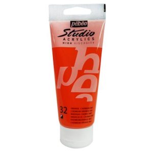 Pebeo Studio Acrylic 100ml Cadmium Orange Hue