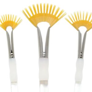 Royal & Langnickel talkon paint brush Aqualon Wisp 5pc Assorted Fan Set