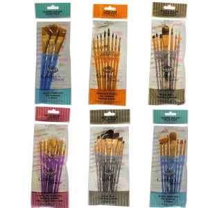 Royal & Langnickel artists crafter taklon brush set RCC-400