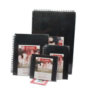 Talens sketch book hard back drawing paper pad 80 sheets 110gsm assorted sizes