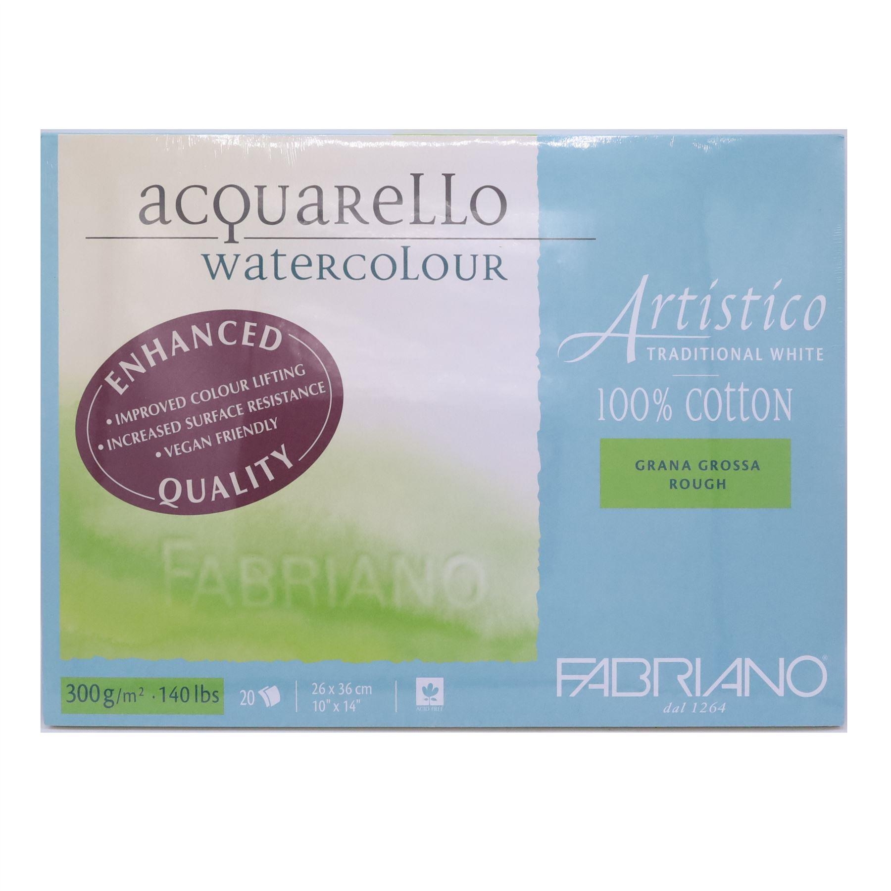 Fabriano Artistico Watercolour Block Pad 100 Cotton Rough 10